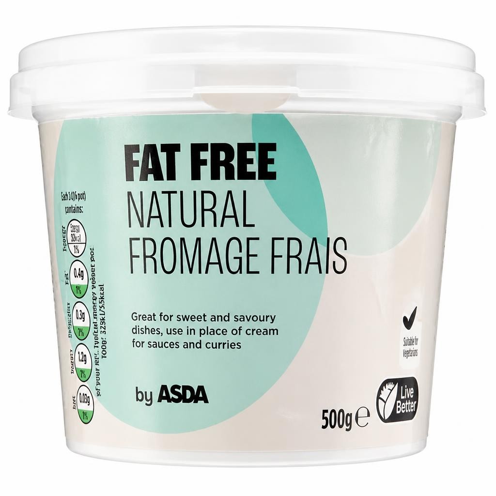 ASDA Fat Free Natural Fromage Frais 500g