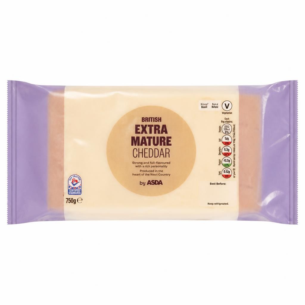 ASDA Extra Mature British Cheddar 750g