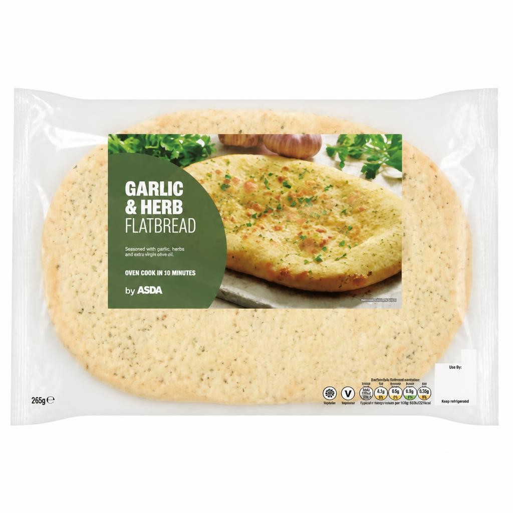 ASDA Garlic & Herb Flatbread 245g