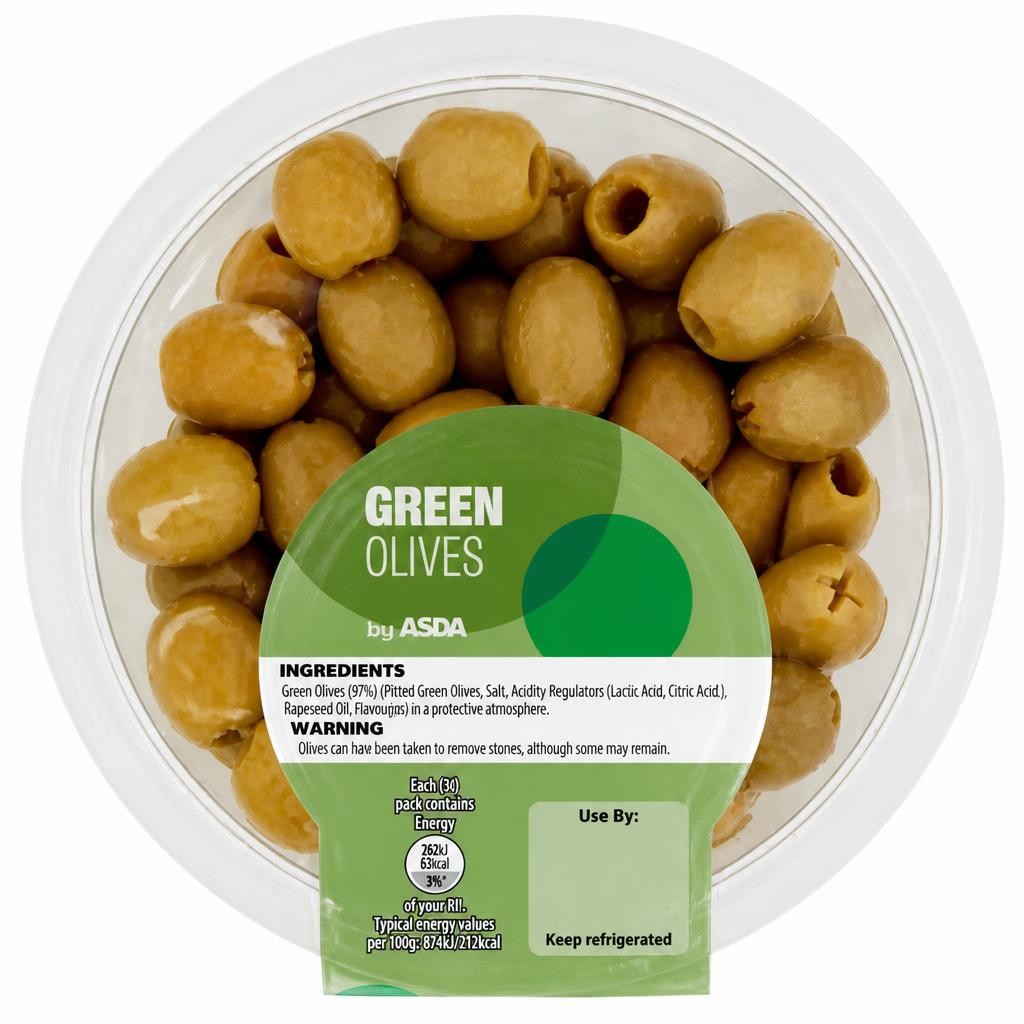 ASDA Green Olives 150g