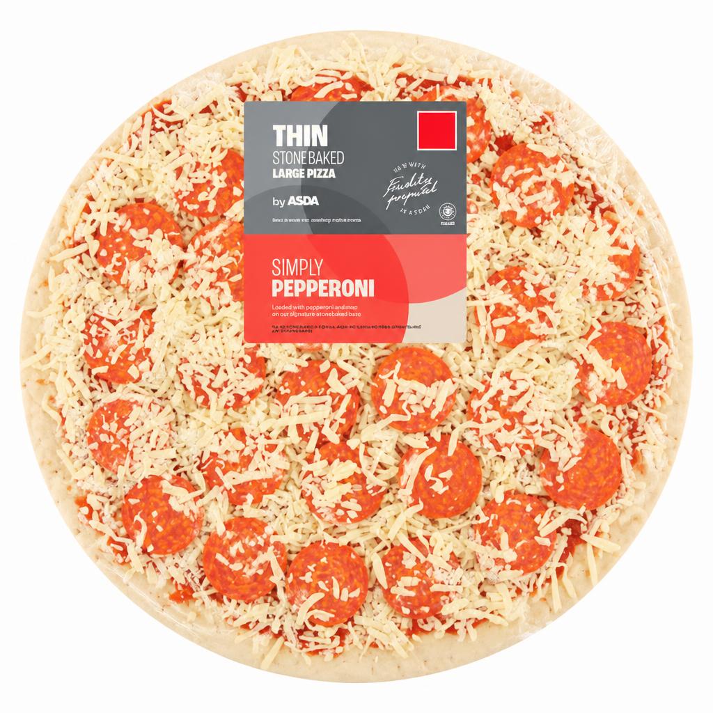 ASDA Simply Pepperoni Large Thin Stonebaked Pizza 592g