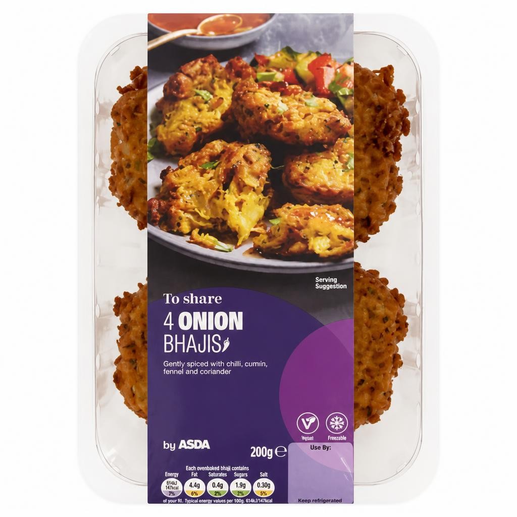 ASDA to Share 4 Onion Bhajis 200g
