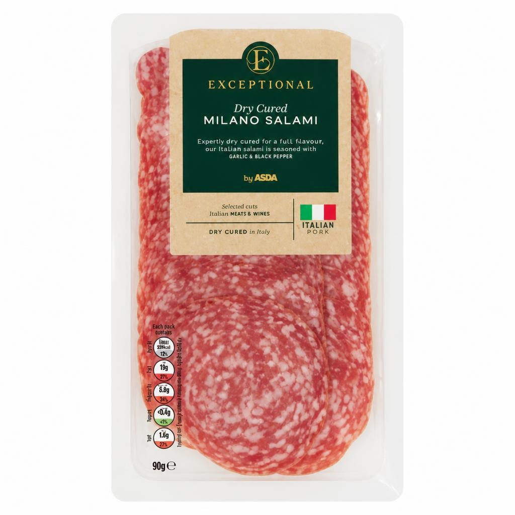 Exceptional by ASDA Dry Cured Milano Salami 90g