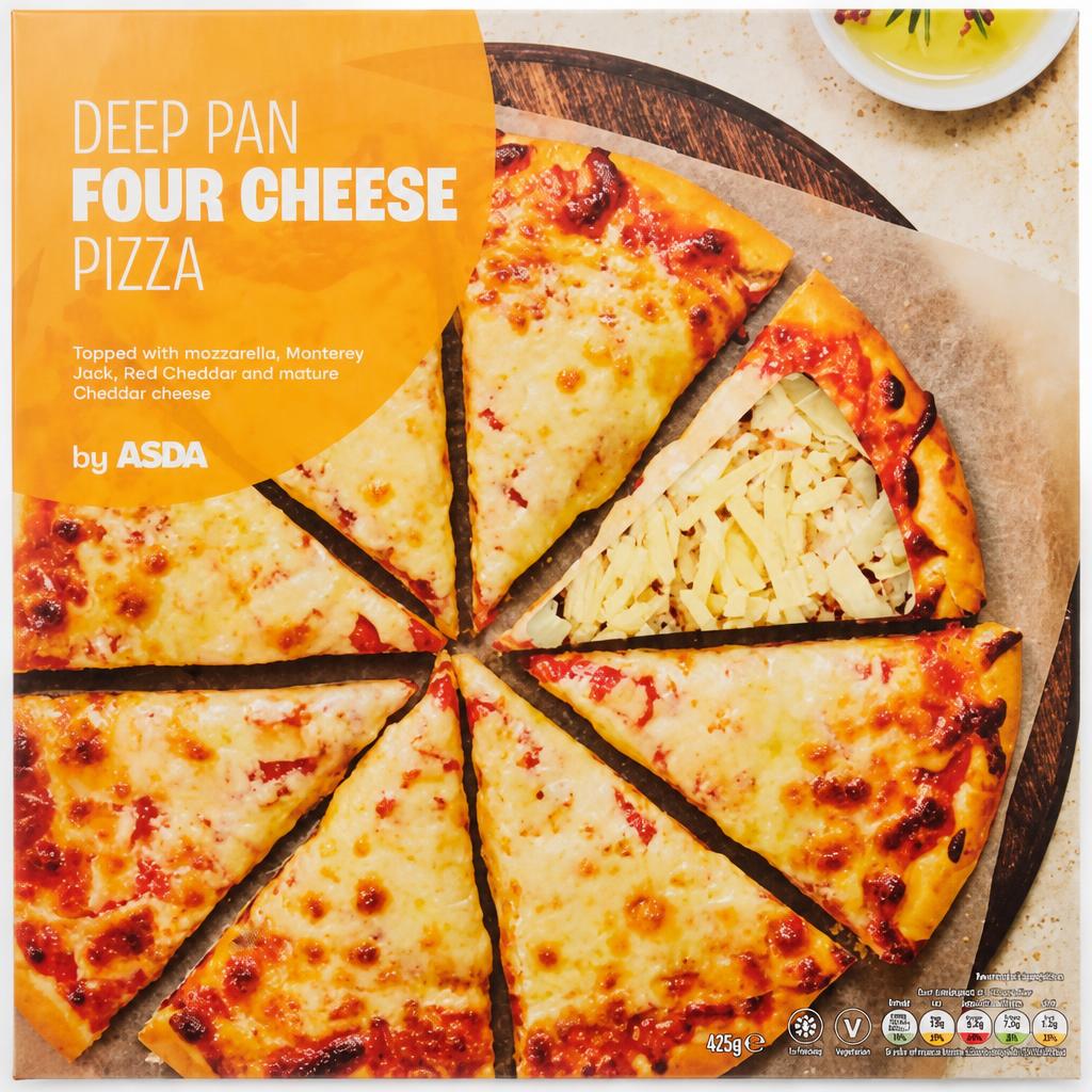 ASDA Deep Pan Four Cheese Pizza 425g