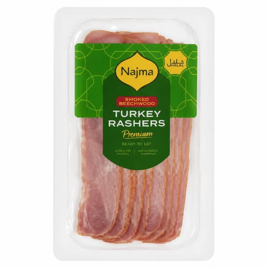 Najma Smoked Beechwood Turkey Rashers 130g