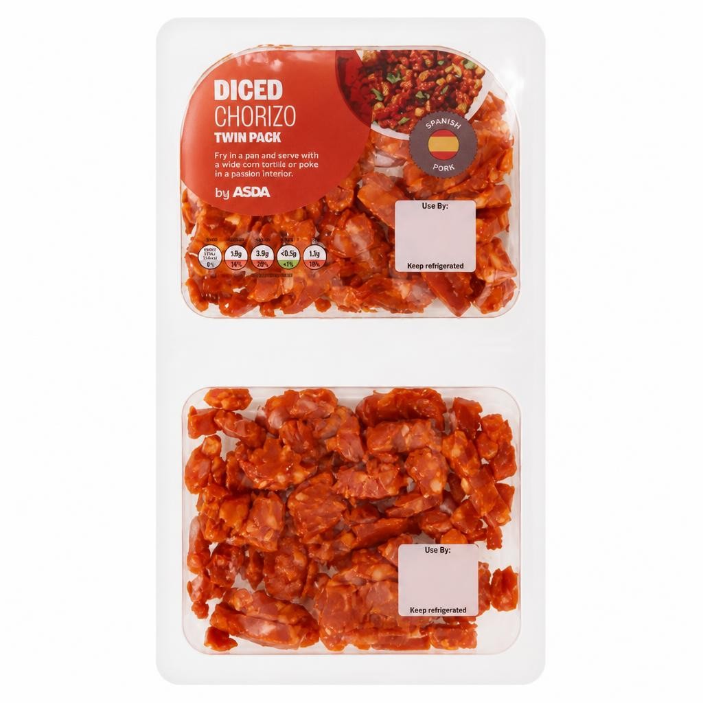 ASDA Diced Chorizo Twin Pack 130g