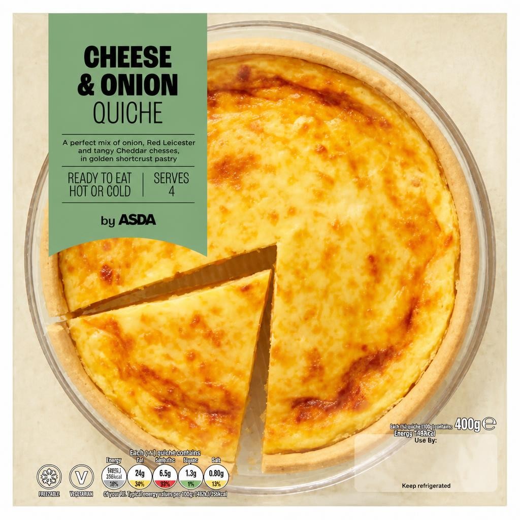 ASDA Cheese & Onion Quiche 400g