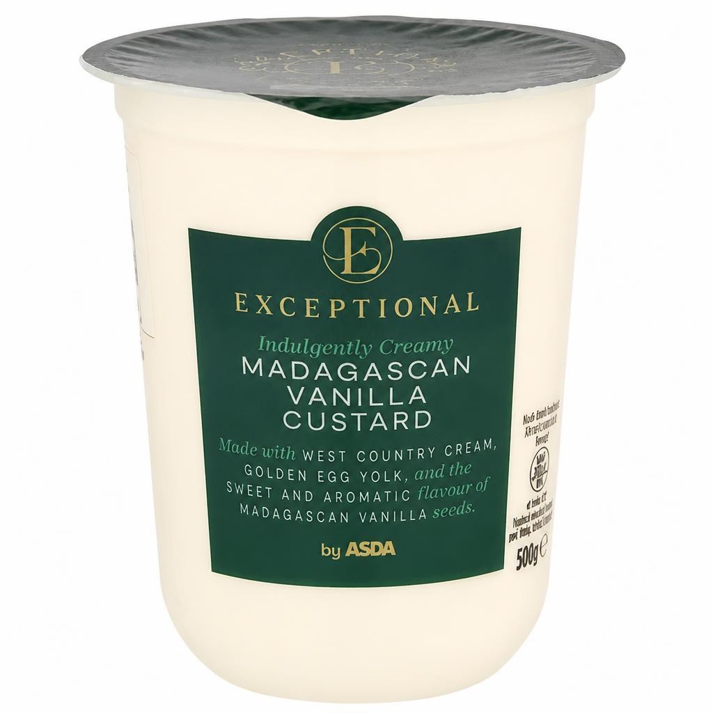 Exceptional by ASDA Indulgently Creamy Madagascan Vanilla Custard 500g