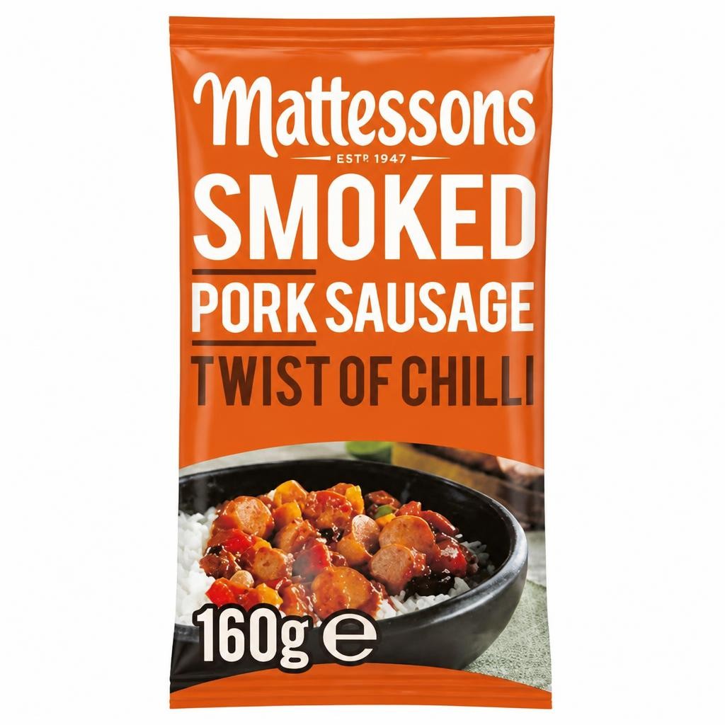 Mattessons Smoked Pork Sausage Twist of Chilli 160g