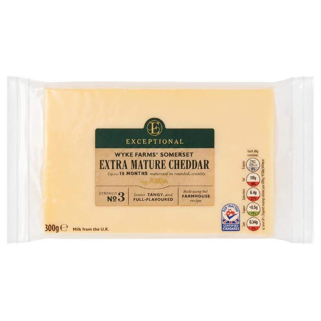 Exceptional by ASDA Wyke Farms Somerset Extra Mature Cheddar 300g