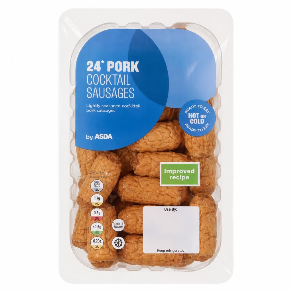 ASDA 24 Pork Cocktail Sausages 240g