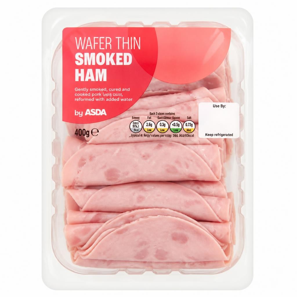 ASDA Wafer Thin Smoked Ham 400g