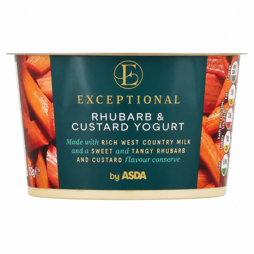 Exceptional by ASDA Rhubarb Custard Yogurt 150g