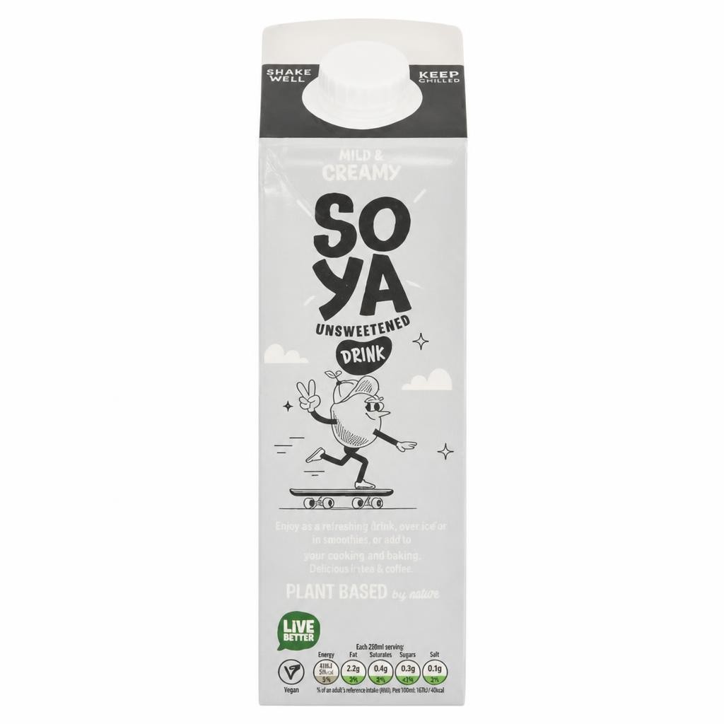 Plant Based by ASDA Unsweetened Soya 1 Litre