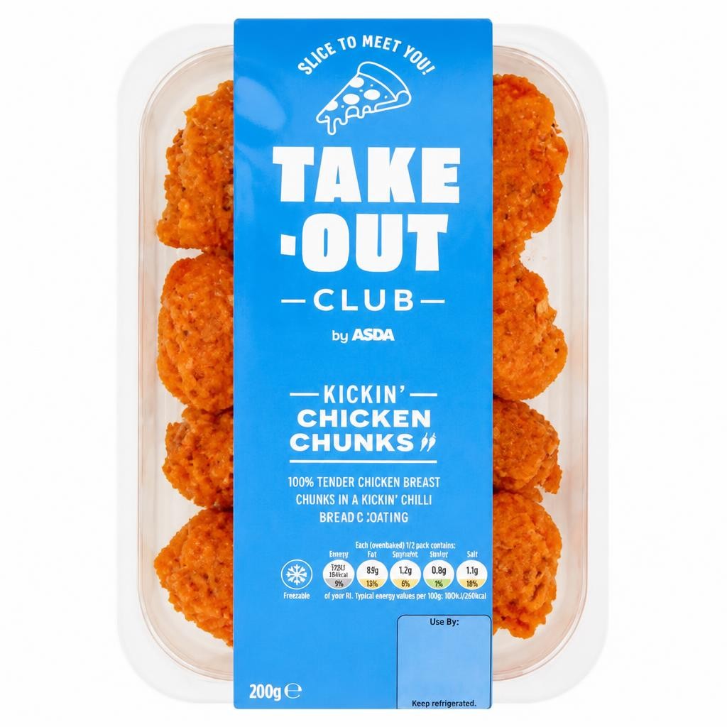 ASDA Take-Out Club Kickin' Chicken Chunks 200g