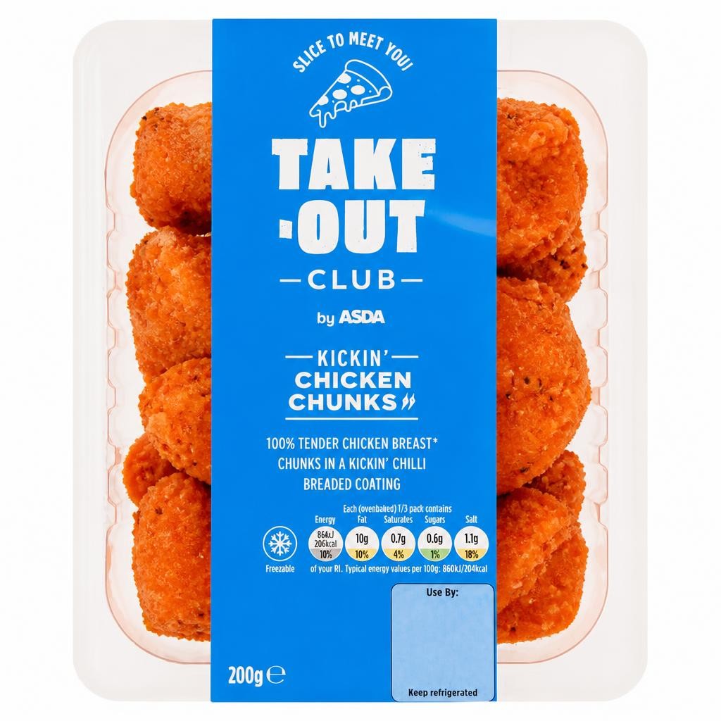ASDA Take-Out Club by  Kickin' Chicken Chunks 200g