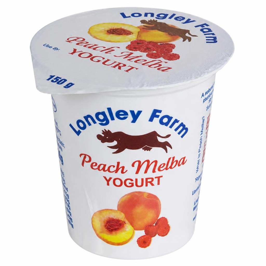 Longley Farm Peach Melba Yogurt 150g