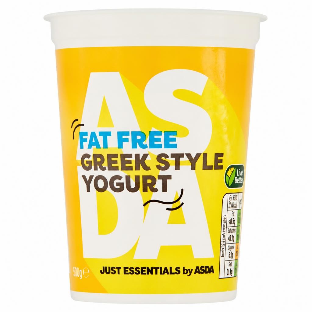 ASDA Just Essentials Fat Free Greek Style Yogurt 500g