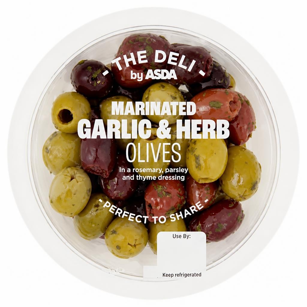ASDA the Deli Marinated Garlic & Herb Olives 150g