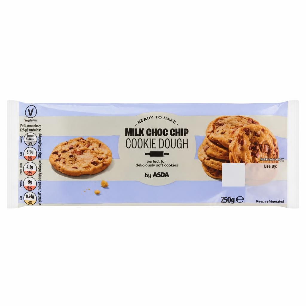 ASDA Milk Choc Chip Cookie Dough 250g