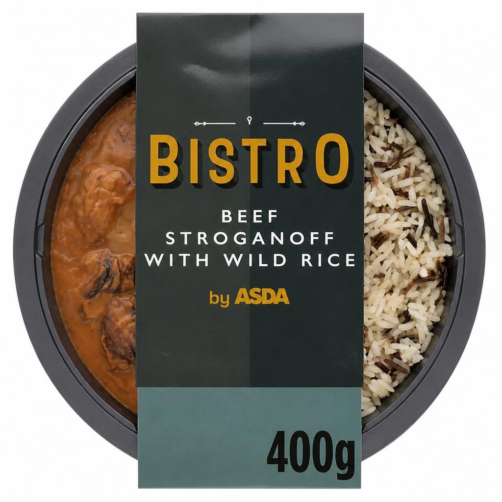 Bistro by ASDA Beef Stroganoff with Wild Rice 400g