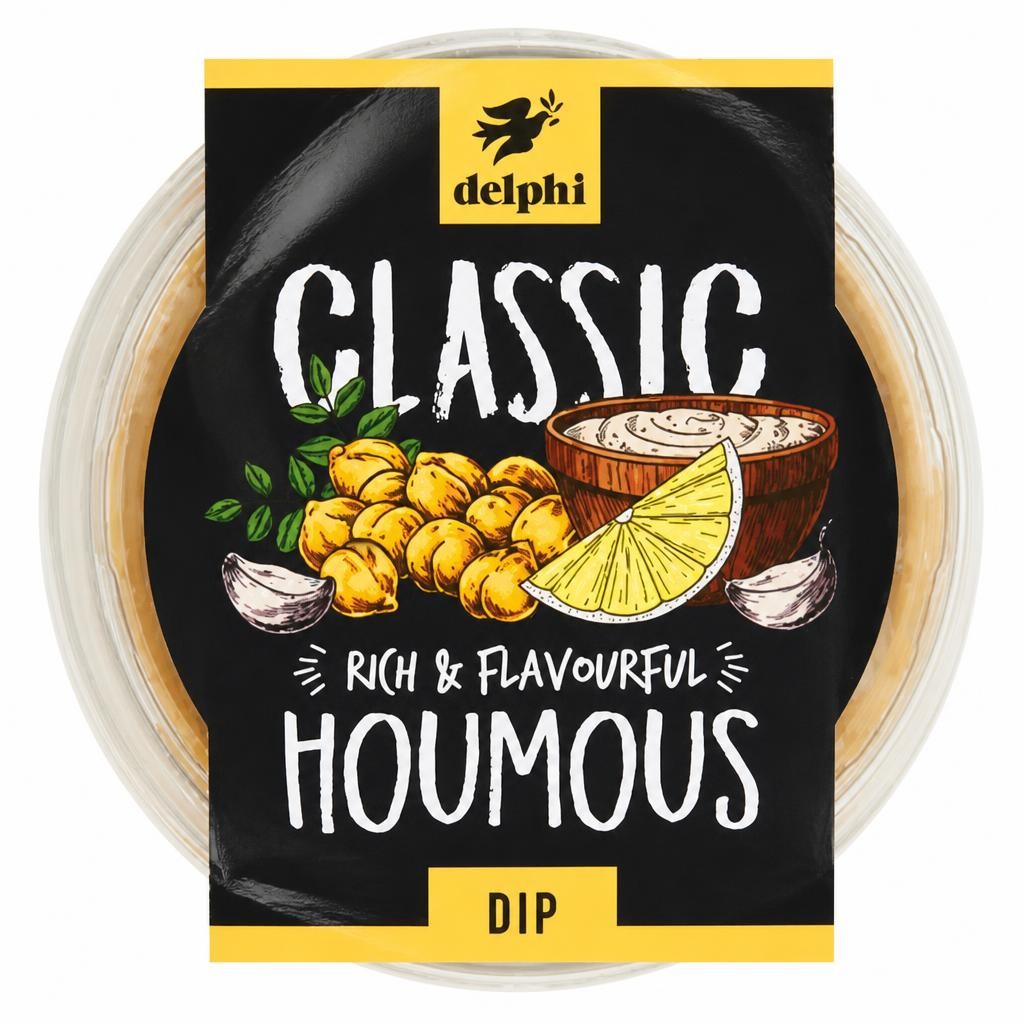Delphi Classic Rich & Flavourful Houmous Dip 170g