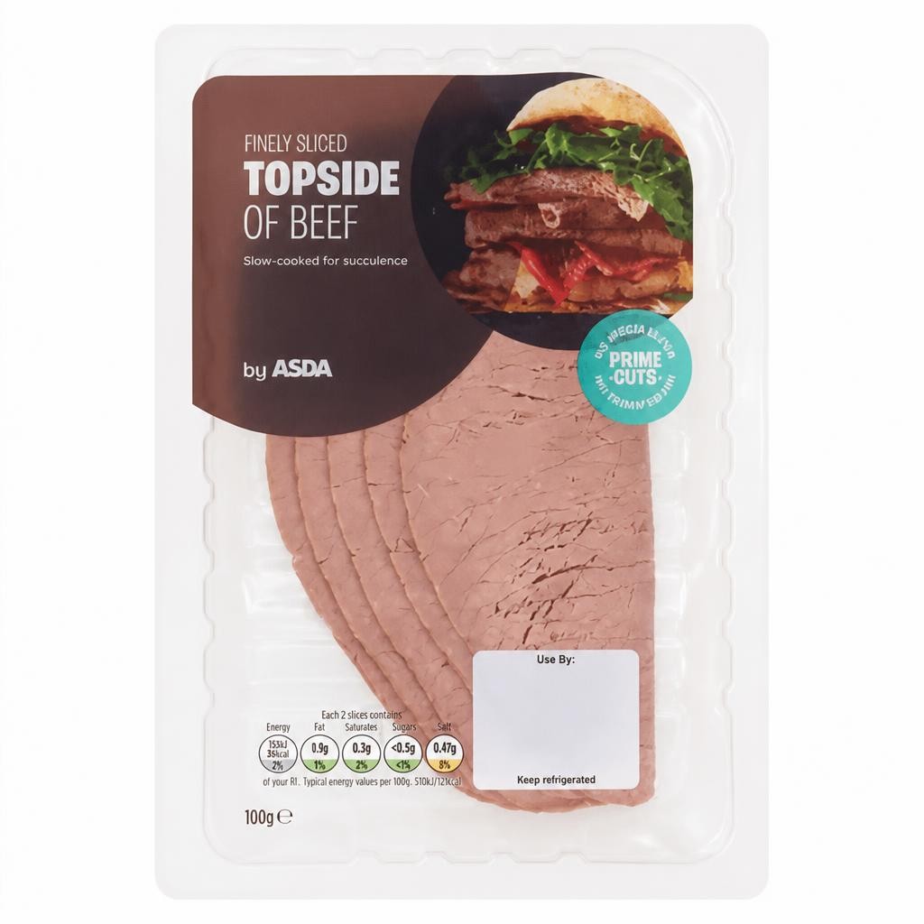 ASDA Finely Sliced Beef 100g