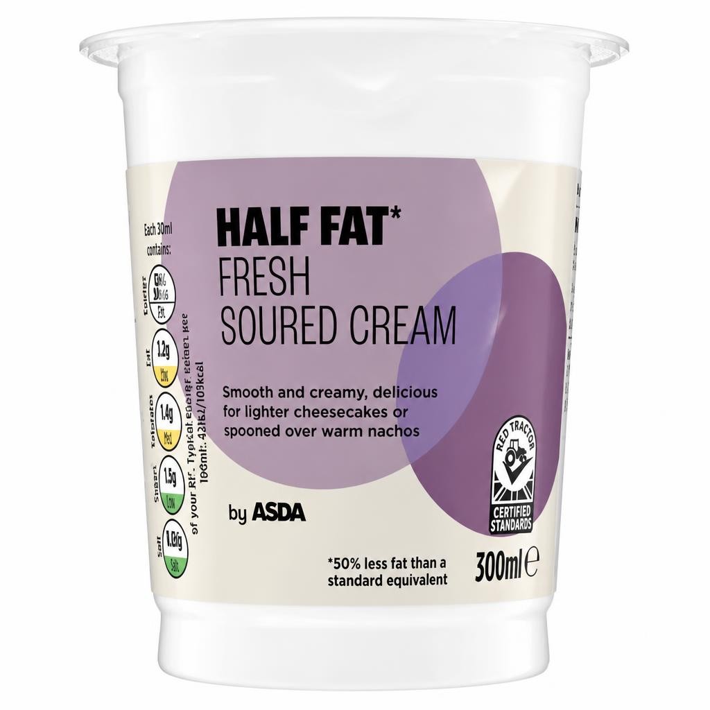 ASDA Reduced Fat Fresh Soured Cream 300ml