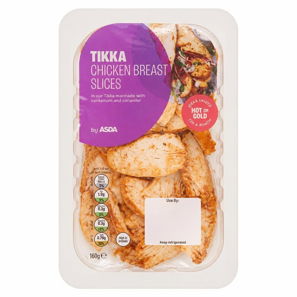 ASDA Tikka Chicken Breast Slices 160g