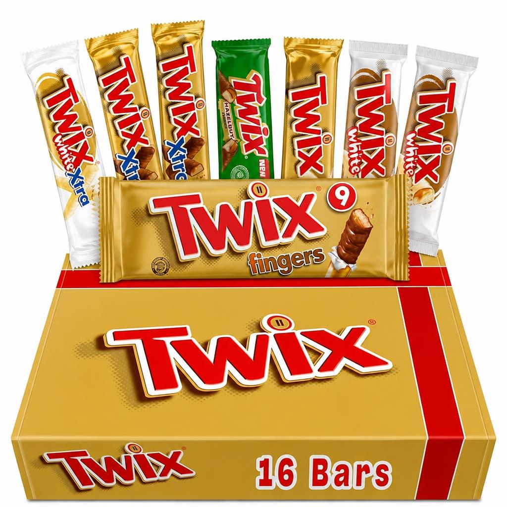 Twix Variety Chocolate Hamper Gift Box, Classic, White, Xtra and Hazelnut Gift for Him and Her, Perfect for Birthday, Thank You or Celebration Gifts
