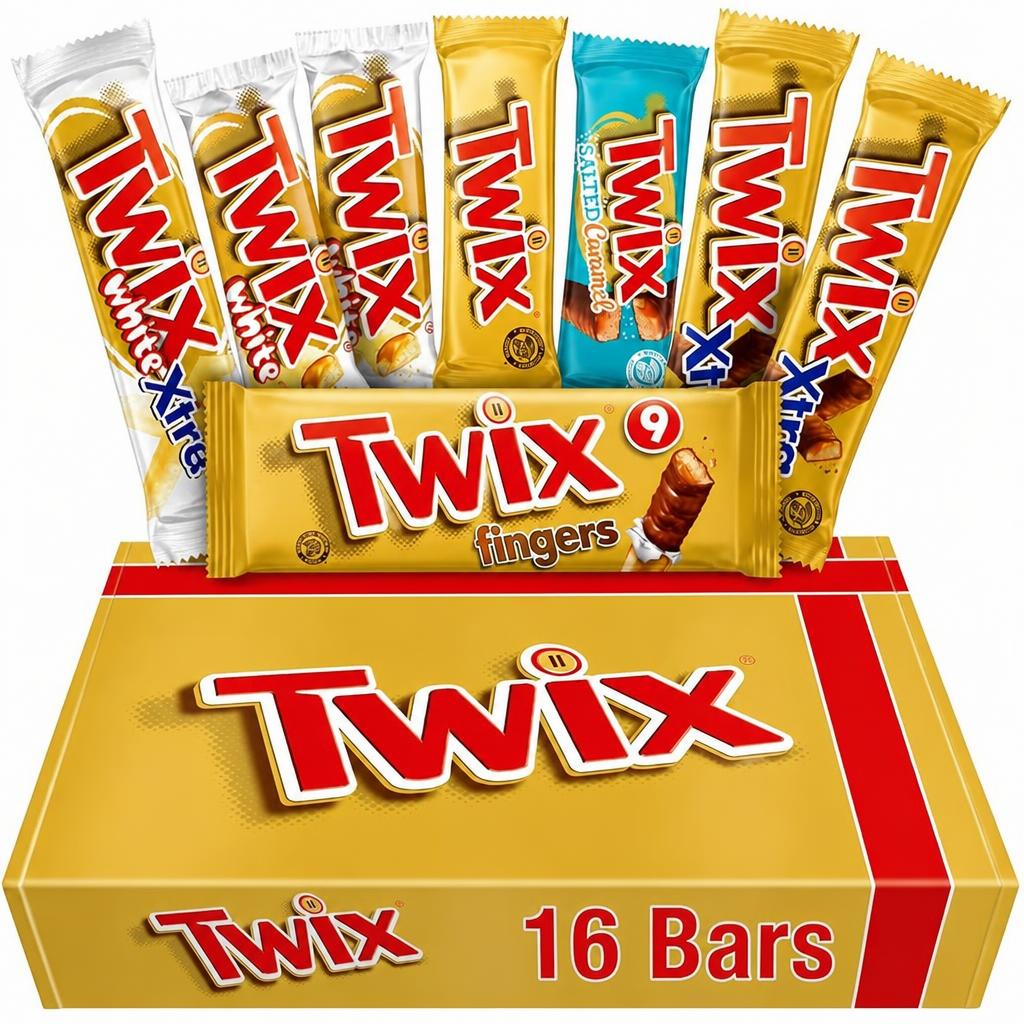 Twix Variety Chocolate Hamper Gift Box | Classic | White | Xtra | Salted Caramel Gift for Him and Her, Perfect for Birthday, Thank You or Celebration Gifts