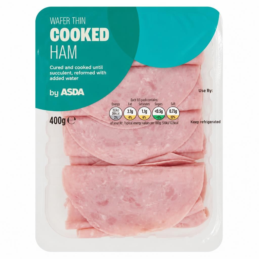 ASDA Wafer Thin Cooked Ham 400g