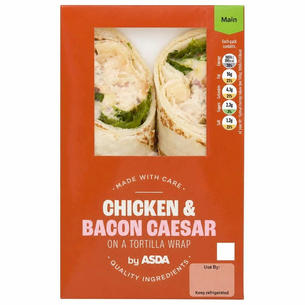 ASDA Chicken & Bacon Caesar Wrap