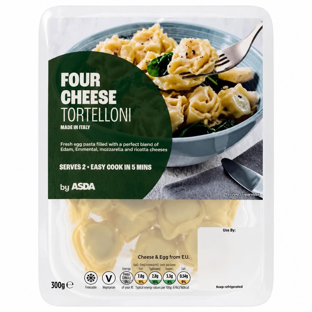ASDA Four Cheese Tortelloni 300g