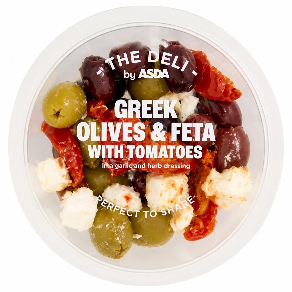 ASDA the Deli Greek Olives & Feta with Tomatoes 150g