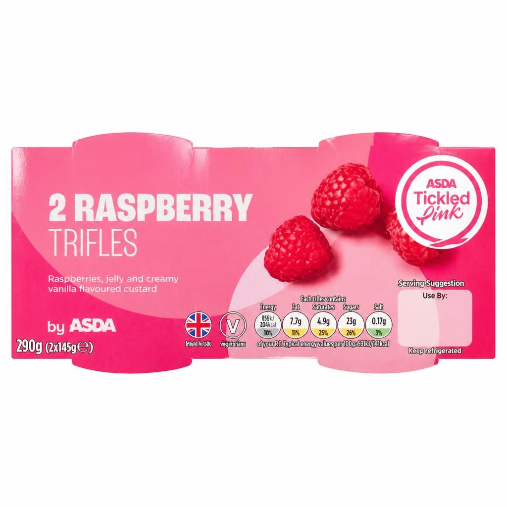 ASDA Raspberry Trifles 2 x 145g (290g)