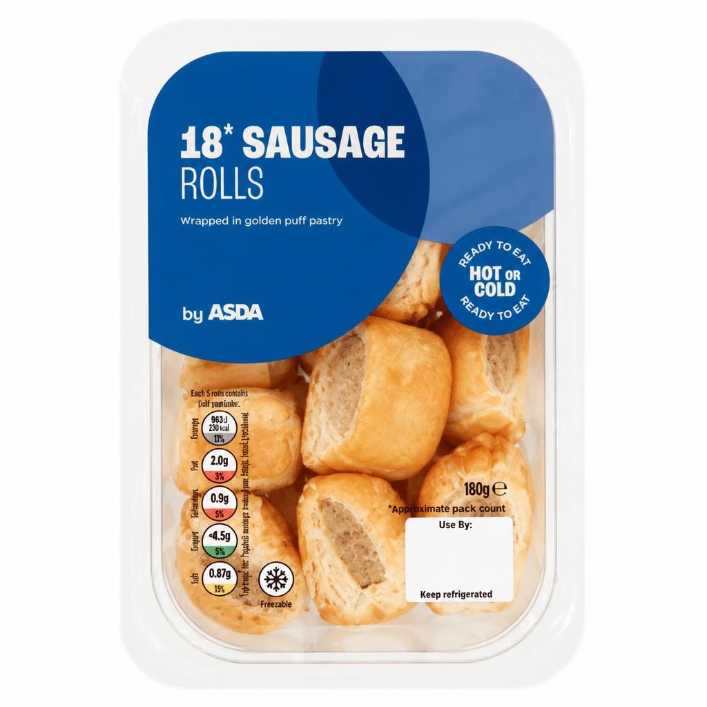 ASDA 18 Sausage Rolls 180g