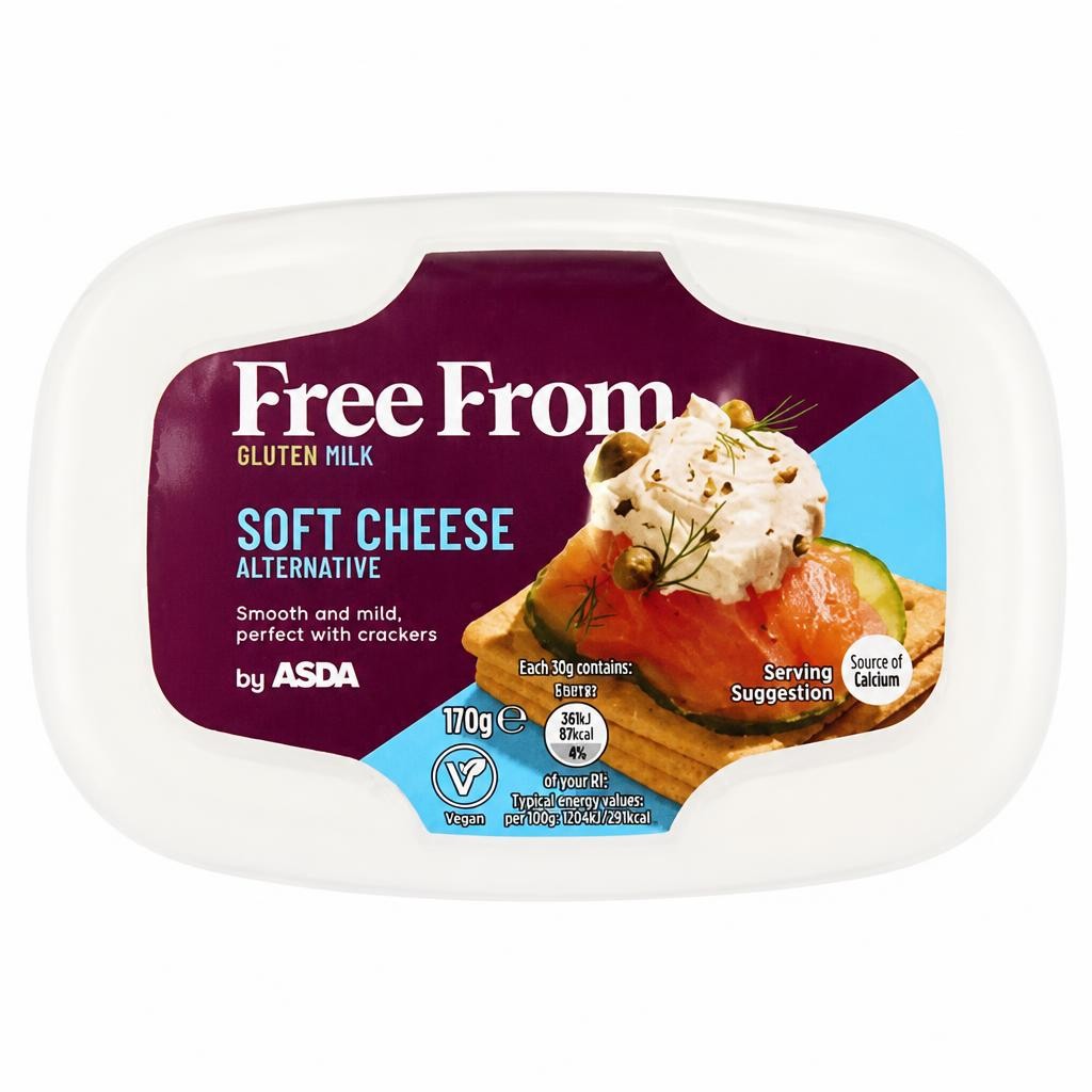 ASDA Free From Free From by  Soft Cheese Alternative 170g