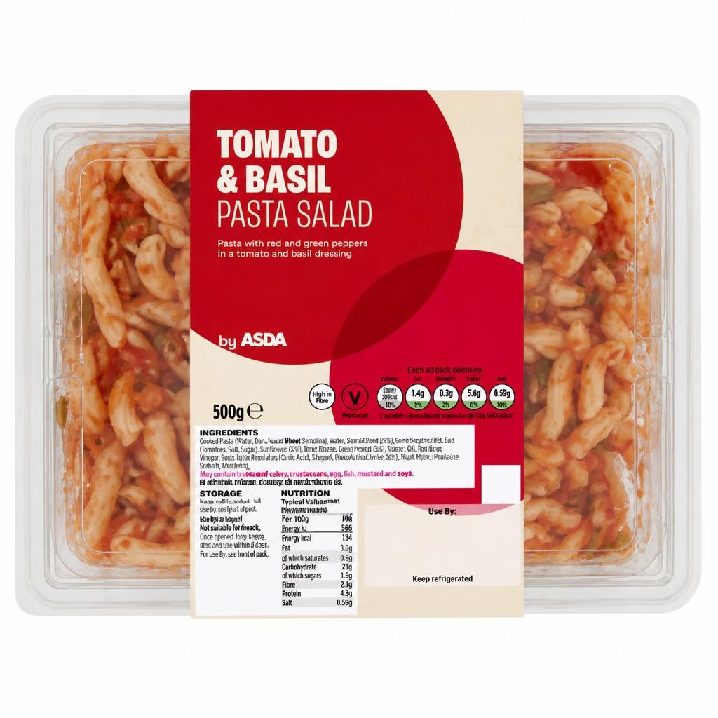 ASDA Tomato & Basil Pasta Salad 500g