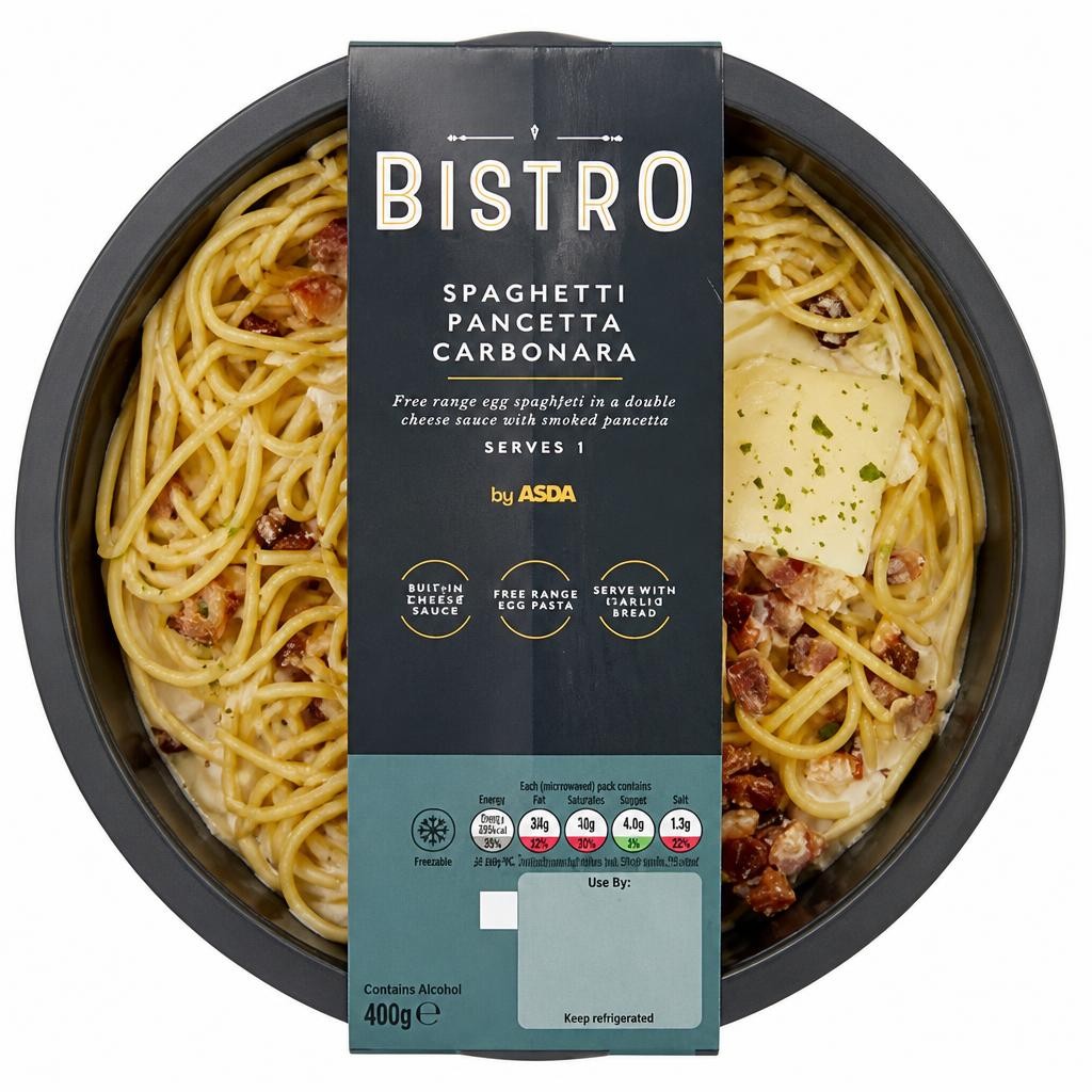 Bistro by ASDA Spaghetti Pancetta Carbonara 400g