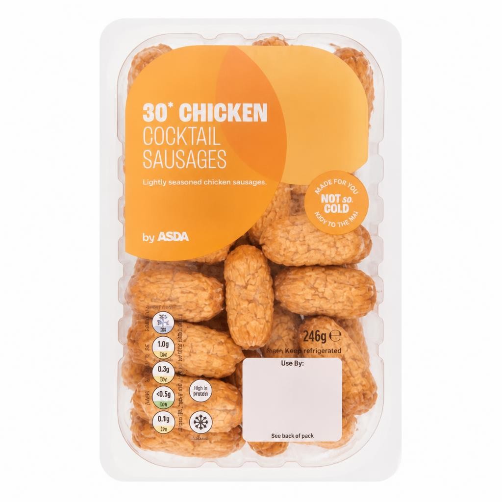 ASDA 30 Chicken Cocktail Sausages 246g