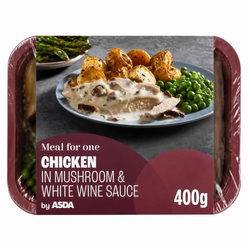 ASDA Chicken in Mushroom & White Wine Sauce 400g