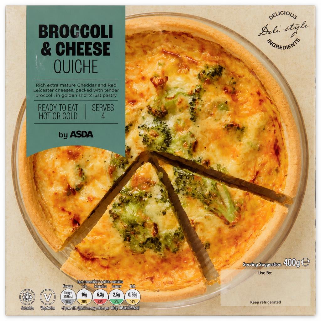 ASDA Broccoli & Cheese Quiche 400g