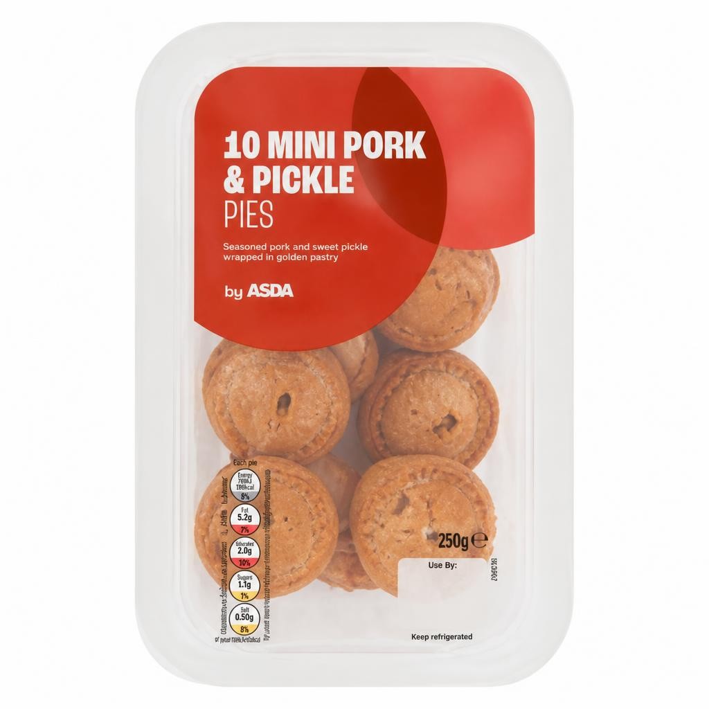 ASDA 10 Mini Pork & Pickle Pies 250g