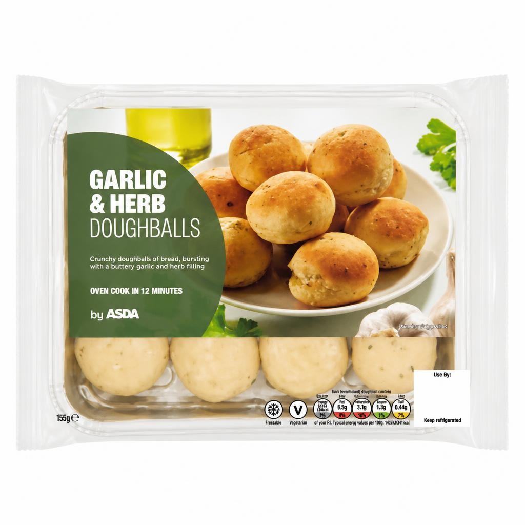 ASDA Garlic & Herb Doughballs 165g
