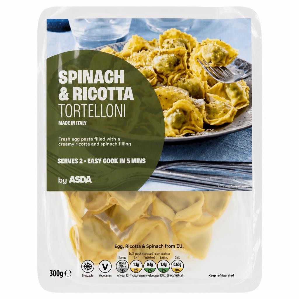 ASDA Spinach & Ricotta Tortelloni 300g