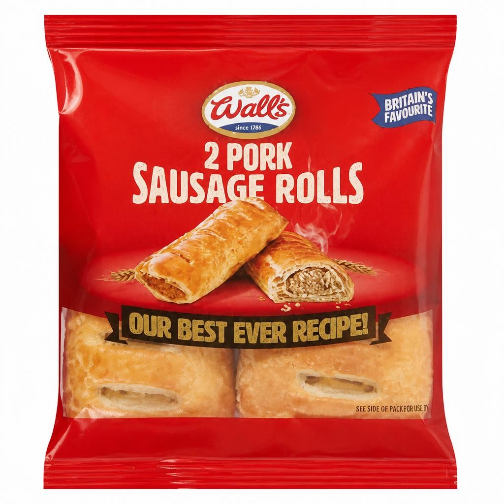 Wall's 2 Pork Sausage Rolls 160g
