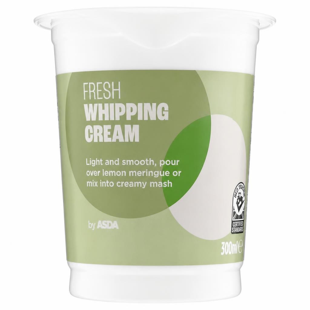 ASDA Fresh Whipping Cream 300ml