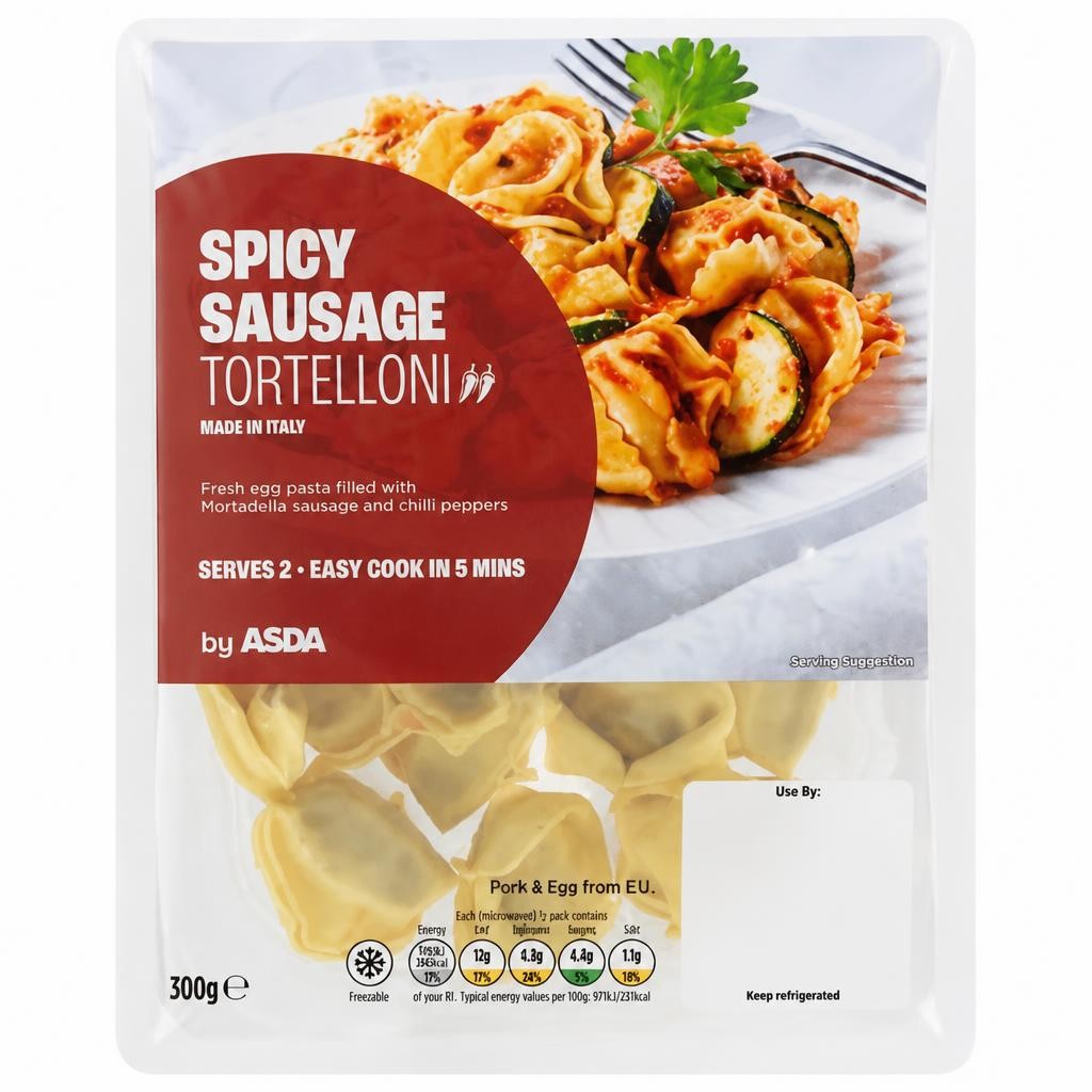ASDA Spicy Sausage Tortelloni 300g