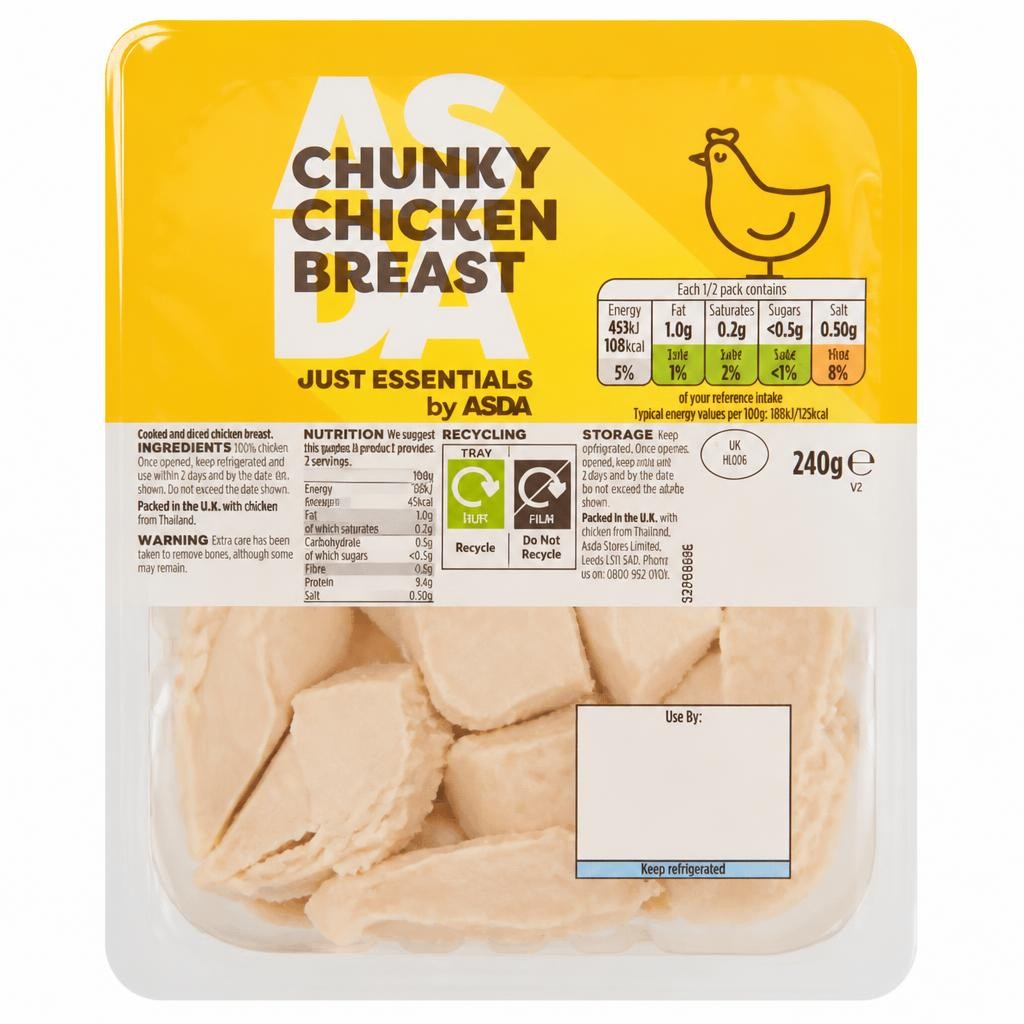 JUST ESSENTIALS by ASDA Chunky Chicken Breast 240g